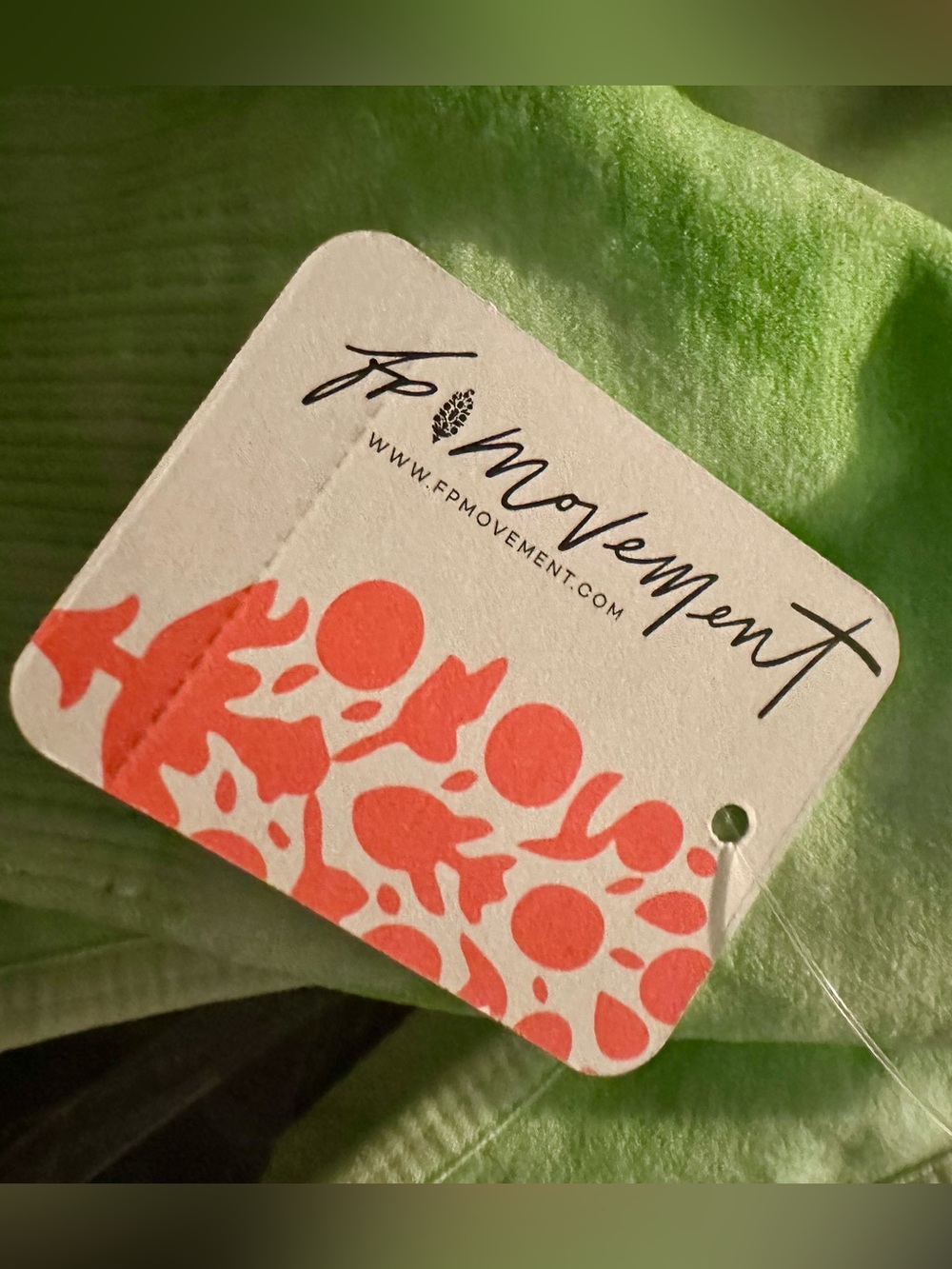 FP Movement Good Karma Tie Dye Square-Neck Bra - Electric Pistachio - Picture 6 of 6